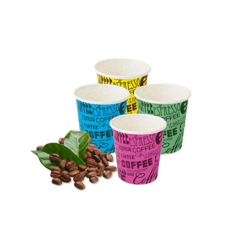 Caramont,7 oz,Bicchieri di Carta,200 Pz con Palettine In Legno,Ecologici e Usa e Getta,Resistenti al Calore,Ideali per Caffè,Tè,Compleanni,etc